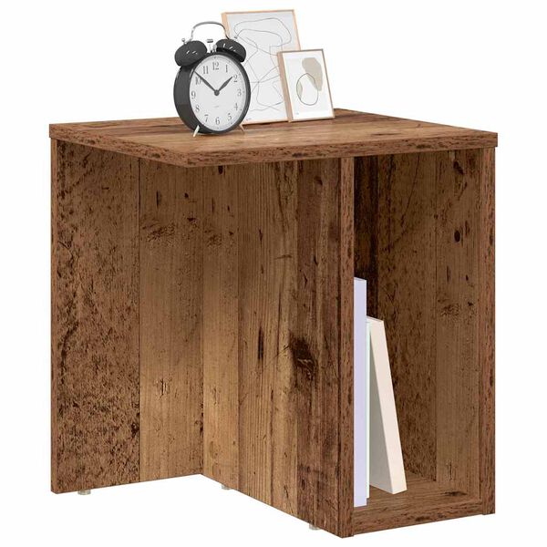 vidaXL Table d'appoint 2 pcs Bois ancien 37 x 32 x 40 cm