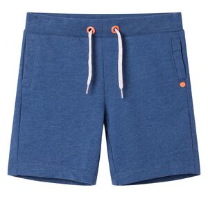 Short pour enfants avec cordon de serrage m&eacute;lange bleu fonc&eacute; 116