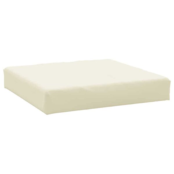 vidaXL Coussin de palette cr&egrave;me 60x60x9,5 cm tissu oxford