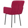 vidaXL Chaises &agrave; manger lot de 2 Rouge bordeaux Velours