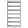 vidaXL Biblioth&egrave;que/Cloison Gris b&eacute;ton 100x30x198 cm Bois d'ing&eacute;nierie