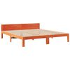 vidaXL Cadre de lit sans matelas cire marron 160x200cm bois pin massif