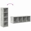 vidaXL Armoire suspendue avec stockage Gris b&eacute;ton 30 x 29,5 x 100 cm