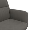 vidaXL Chaise de relaxation Gris fonc&eacute; Velours