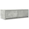 vidaXL Meubles TV 2 pcs gris b&eacute;ton 80x31x25,5 cm bois d'ing&eacute;nierie