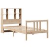 vidaXL Lit bibliothèque sans matelas 90x190 cm bois de pin massif