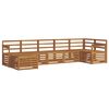 vidaXL Ensemble de canap&eacute;s d'ext&eacute;rieur 7 pc Naturel