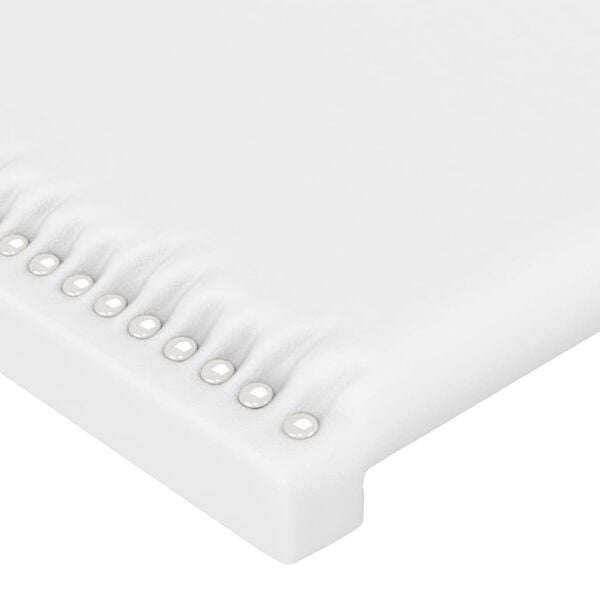 vidaXL T&ecirc;tes de lit 2 pcs Blanc 90x5x78/88 cm Similicuir