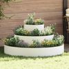 vidaXL Cache-pot de jardin Blanc 120 x 120 x 20 cm