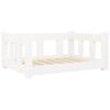 vidaXL Lit pour chien Blanc 65,5x50,5x28 cm Bois de pin solide