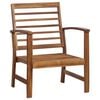 vidaXL Salon de jardin 4 pcs Bois d'acacia solide