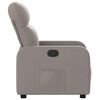 vidaXL Fauteuil inclinable Taupe Tissu
