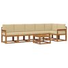 vidaXL Ensemble de canap&eacute;s d'ext&eacute;rieur 7 pcs Naturel et Beige