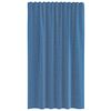 vidaXL Rideaux en voile avec passe-tringles 2 pcs bleu royal