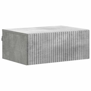 vidaXL Cabinet de chevet mural Gris b&eacute;ton 49 x 34,5 x 20 cm