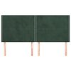 vidaXL T&ecirc;te de lit Vert fonc&eacute; 160x5x118/128 cm Velours