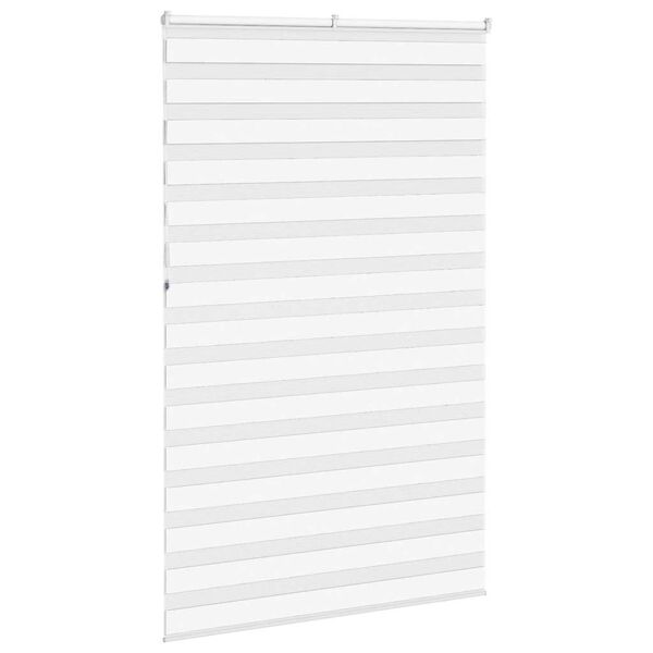 vidaXL Store z&egrave;bre blanc 150x230 cm largeur du tissu 145,9cm polyester