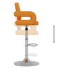 vidaXL Tabourets de bar lot de 2 orange similicuir