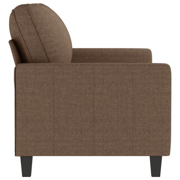 vidaXL Canap&eacute; &agrave; 2 places Marron 140 cm Tissu
