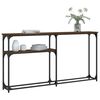 vidaXL Table console ch&ecirc;ne marron 145x22,5x75 cm bois d'ing&eacute;nierie