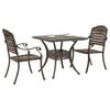 vidaXL Ensemble de tables de jardin 3 pcs Bronze Aluminium coul&eacute;