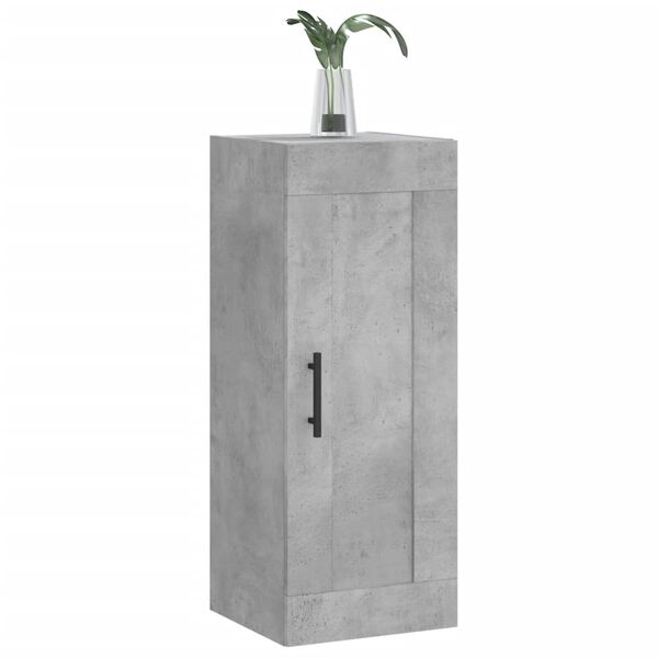 vidaXL Armoire murale gris b&eacute;ton 34,5x34x90 cm bois d'ing&eacute;nierie