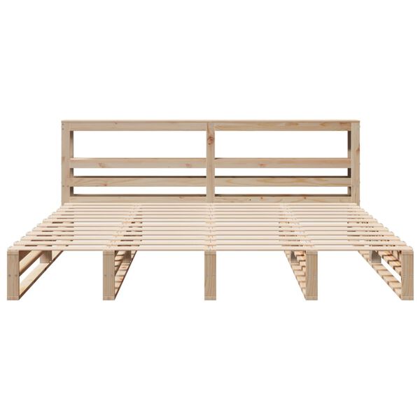 vidaXL Cadre de lit sans matelas 180x200 cm bois massif de pin
