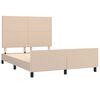 VidaXL Cadre de lit sans matelas cappuccino 140x200 cm similicuir