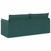 vidaXL Canap&eacute; Vert fonc&eacute; 196 x 82 x 85 cm tissu