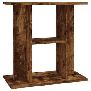 vidaXL Support d'aquarium Chêne fumé 60x30x60 cm Bois d'ingénierie