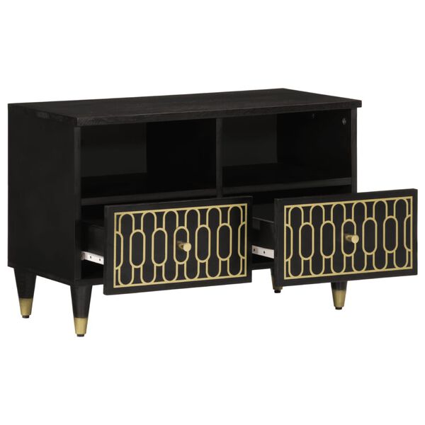 vidaXL Meuble TV 70x33x46 cm Bois massif de manguier