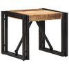 vidaXL Table basse 40x40x35 cm bois de manguier massif brut
