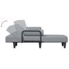 vidaXL Canap&eacute;-lit en forme de L gris clair 260x140x70 cm tissu