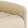 vidaXL Fauteuil inclinable &eacute;lectrique Cr&egrave;me Tissu