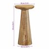 vidaXL Table d'appoint &Oslash;30x60 cm bois de manguier massif