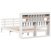 vidaXL Lit biblioth&egrave;que sans matelas blanc 150x200 cm bois pin massif