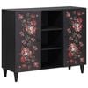 vidaXL Armoires de rangement avec porte Multicolore 90 x 33,5 x 75 cm