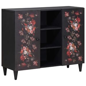 vidaXL Armoires de rangement avec porte Multicolore 90 x 33,5 x 75 cm