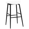 vidaXL Chaises de bar lot de 4 blanc