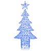 vidaXL Sapin de No&euml;l avec 240 LED Bleu 180 cm Acrylique
