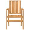 vidaXL Chaises de jardin empilables lot de 8 56,5x57,5x91 cm bois teck