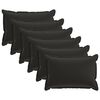 vidaXL Housse de coussin 6 pc HOUTEN Noir 50 x 70 cm Polyester