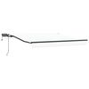 vidaXL Auvent R&eacute;tractable Blanc 300 x 250 cm tissu