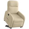vidaXL Fauteuil inclinable Crème Tissu