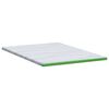 vidaXL Surmatelas Blanc et vert 160 x 200 cm Tissu Jacquard