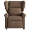vidaXL Fauteuil inclinable Marron Tissu
