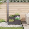 vidaXL Cache-pot de jardin Noir 100 x 100 x 60 cm Acier