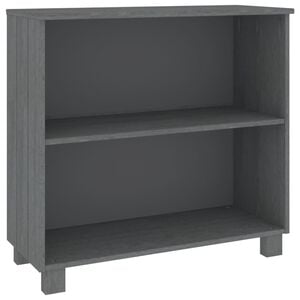 vidaXL Buffet HAMAR Gris fonc&eacute; 85x35x80 cm Bois massif de pin