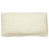 vidaXL Coussin Cr&egrave;me 120 x 60 x 12 cm Tissu Oxford