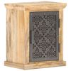 vidaXL Table de chevet avec porte 40x30x50 cm Bois de manguier solide